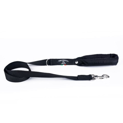 Smycz TRE PONTI dla dużych psów 115cm Czarny Smycz TRE PONTI dla dużych psów 115cm Czarny