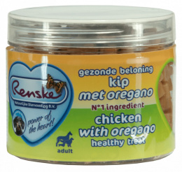 Renske Dog zdrowy mini przysmak dla psów małych ras – kurczak z oregano 100 g