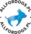 All For Dogs Smycz elastyczna z polarową rączką odblaskowa