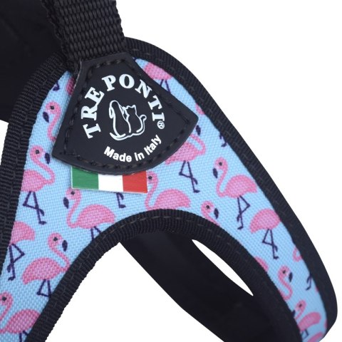 Szelki regulowane pod brzuchem TRE PONTI Easy Fit Flamingo NOWOŚĆ Szelki regulowane pod brzuchem TRE PONTI Easy Fit Flamingo NOWOŚĆ